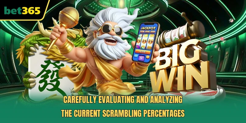Carefully evaluating and analyzing the current scrambling percentages