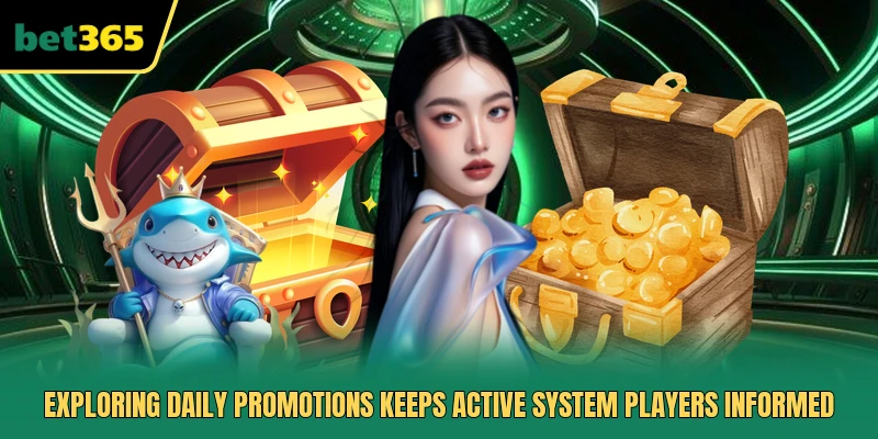 Exploring daily promotions keeps active system players informed