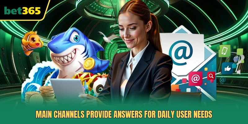 Main channels provide answers for daily user needs