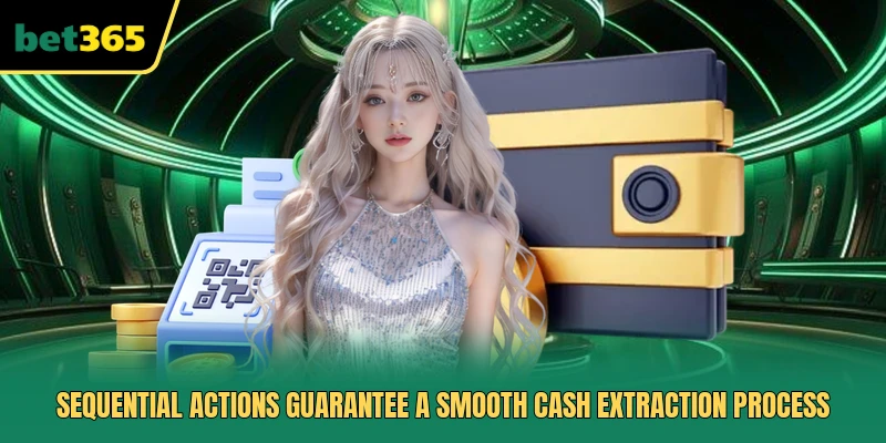 Sequential actions guarantee a smooth cash extraction process